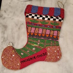 MacKenzie-Childs Beaded Stocking